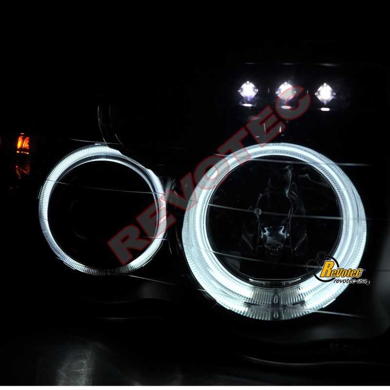  DODGE RAM CCFL HALO RIMS & LED PROJECTOR HEADLIGHTS & LED TAIL LIGHTS