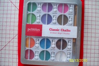 pebbles inc 30 chalks 4 color choices nip