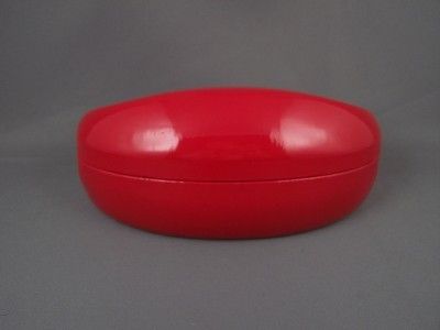 Red hard clamshell eyeglass sunglass sunglasses case holder BIG huge