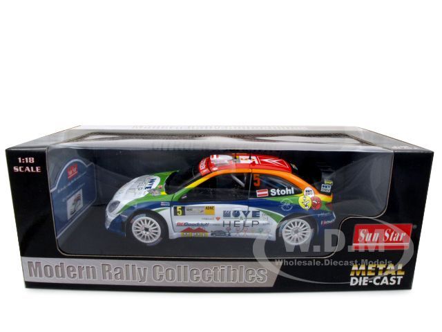 Brand new 118 scale diecast model of Citroen Xsara WRC OMV #5 Kronos