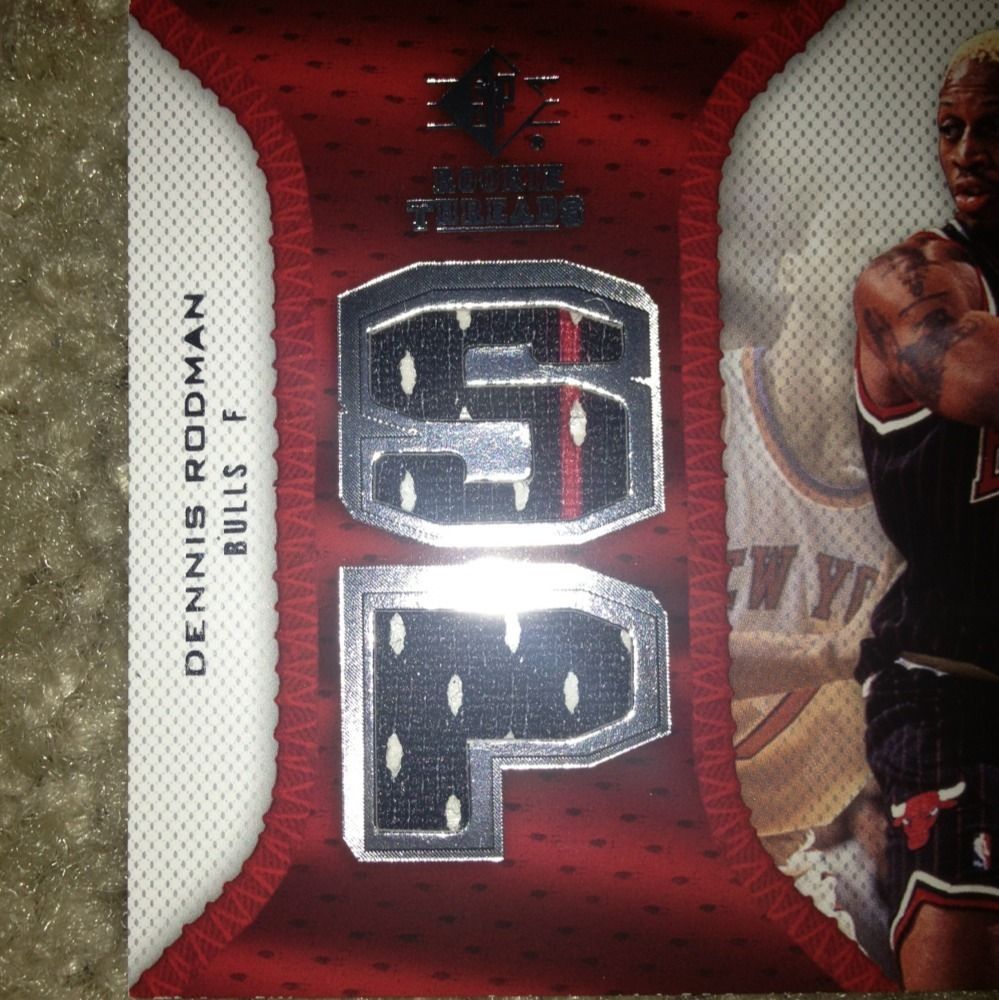 Dennis Rodman 07 08 Sp Rookie Threads Patch Jersey W/Pinstripe (non