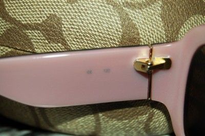 Coach Light Tortoise Simone S805 Signature Sunglasses New with Case