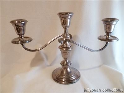 gorham silverplate 3 candle candelabra yc3032