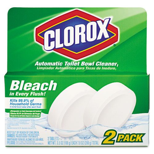 Clorox Toilet Bowl Cleaner w Bleach 3 5 oz Tablet 2 Pack