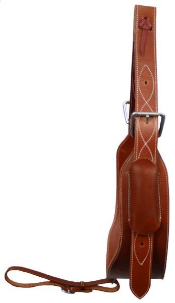 showman prem leather heavy duty 5 wide back cinch 14438