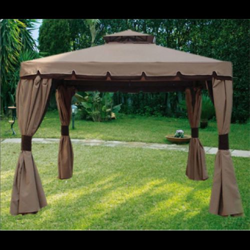 Gazebo Cipro 3x3 MT Con Tende E Zanzariere Incluse Telo Impermeabile