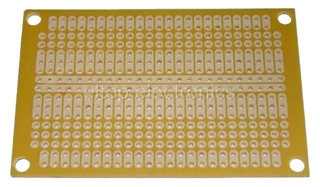 Prototyping PCB Circuit Board Stripboard 72x47mm PB51