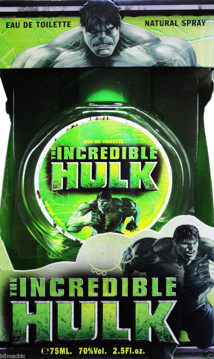 Colonia Oficial INCREIBLE HULK edt 75ml NO TESTER 100 Original BoX