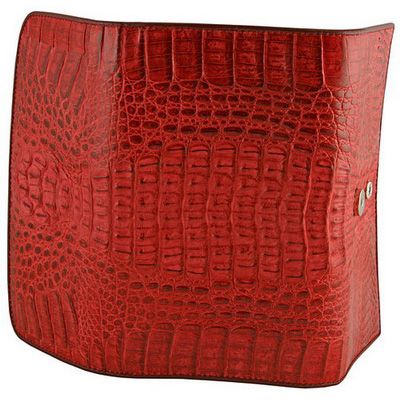  Leather Long Trifold Wallet Women Purse PSCM03 Fire Red