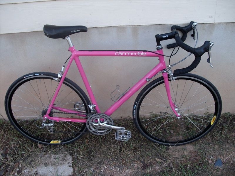 cannondale pink road bike