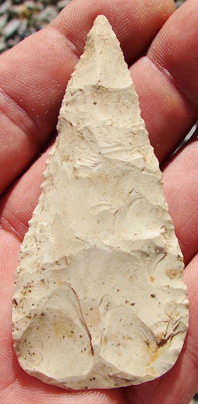 Arrowhead Hardin Co TN 3 1 4 Chert Cobbs Blade GW 35