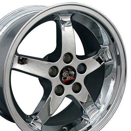 17 9/10.5 Chrome Cobra Wheels Rims Fit Mustang® GT 94 04