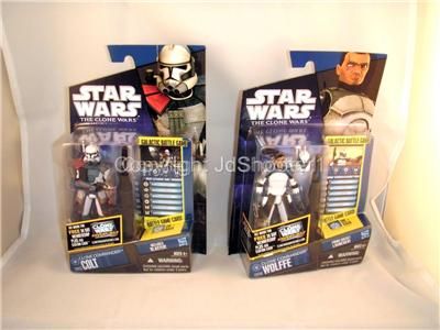 Star Wars Lot Clone Commander Wolffe Colt Defend Kamino Battle Pack w