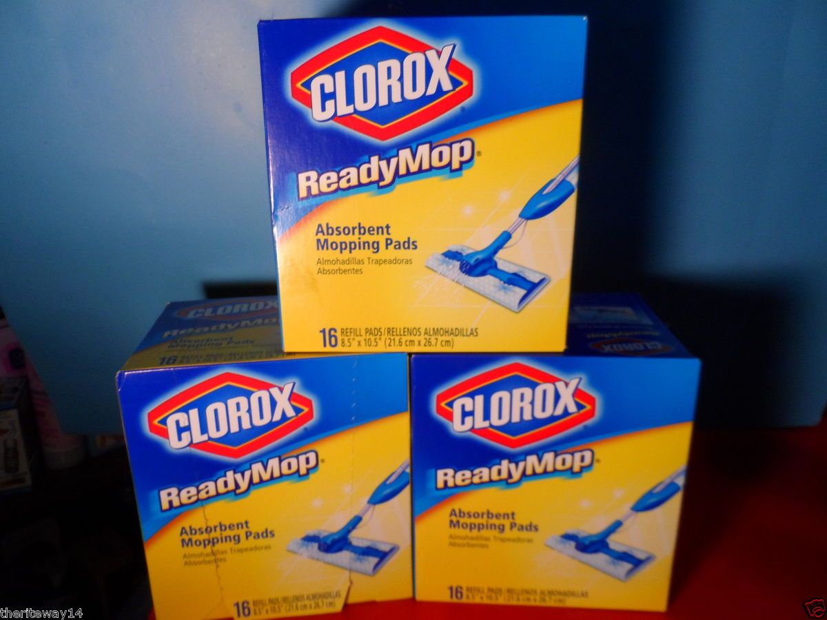 Clorox Ready Mop Absorbent Mopping Pads Refill Advanced Floor Cleaner