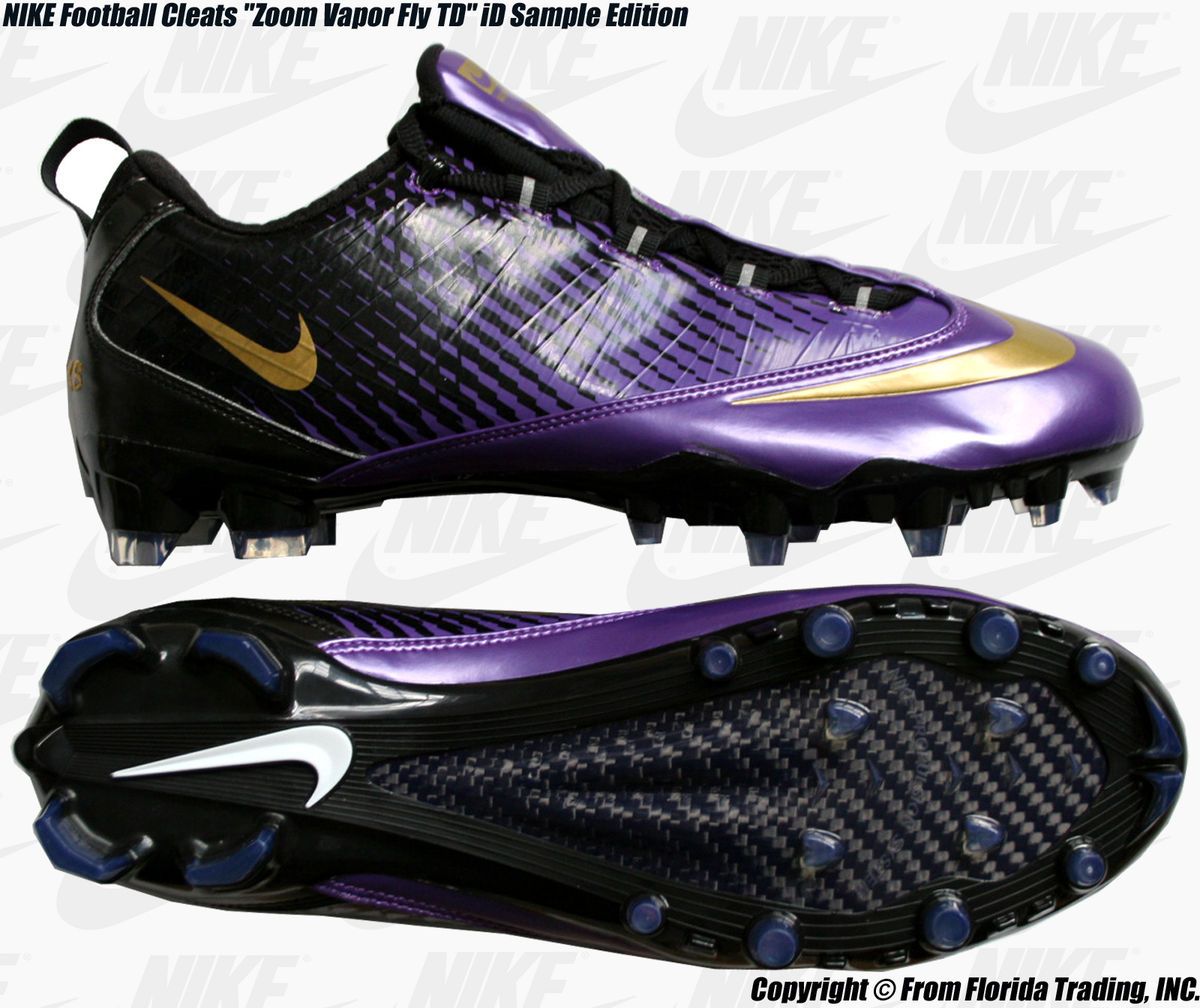  Football Cleats Zoom Vapor Fly TD iD Sample(11.5/29.5cm)Ravens Color