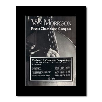 VAN MORRISON Poetic Champions Compose   Black Matted Mini Poster