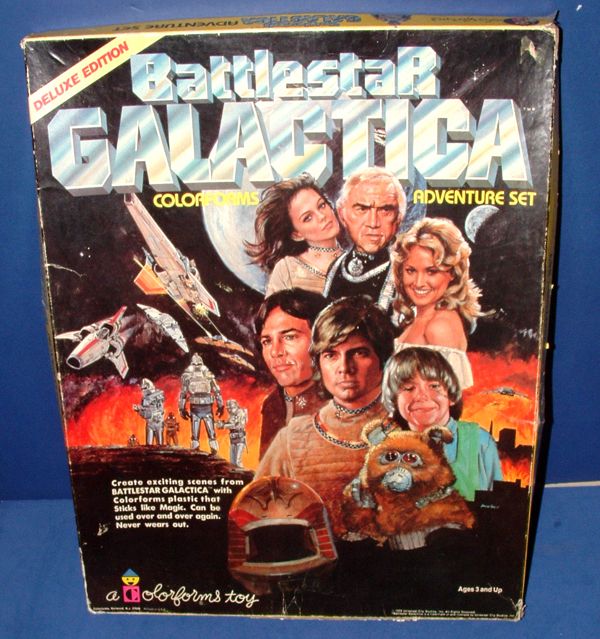 1978 BATTLESTAR GALACTICA COLORFORMS COMPLETE UNUSED VERY RARE