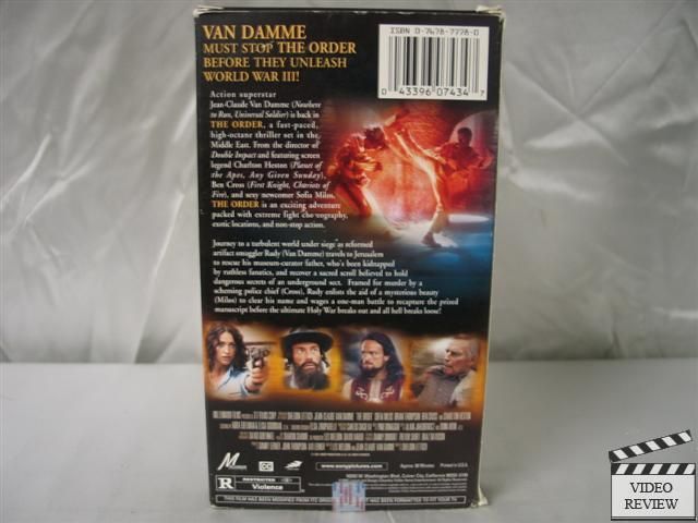 The Order Jean Claude Van Damme Charlton Heston 043396074347