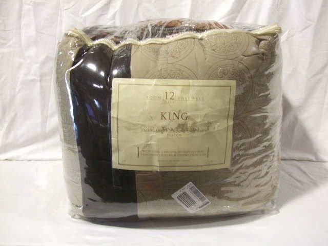 elston 12 piece king comforter set color spice retail value $ 400 00