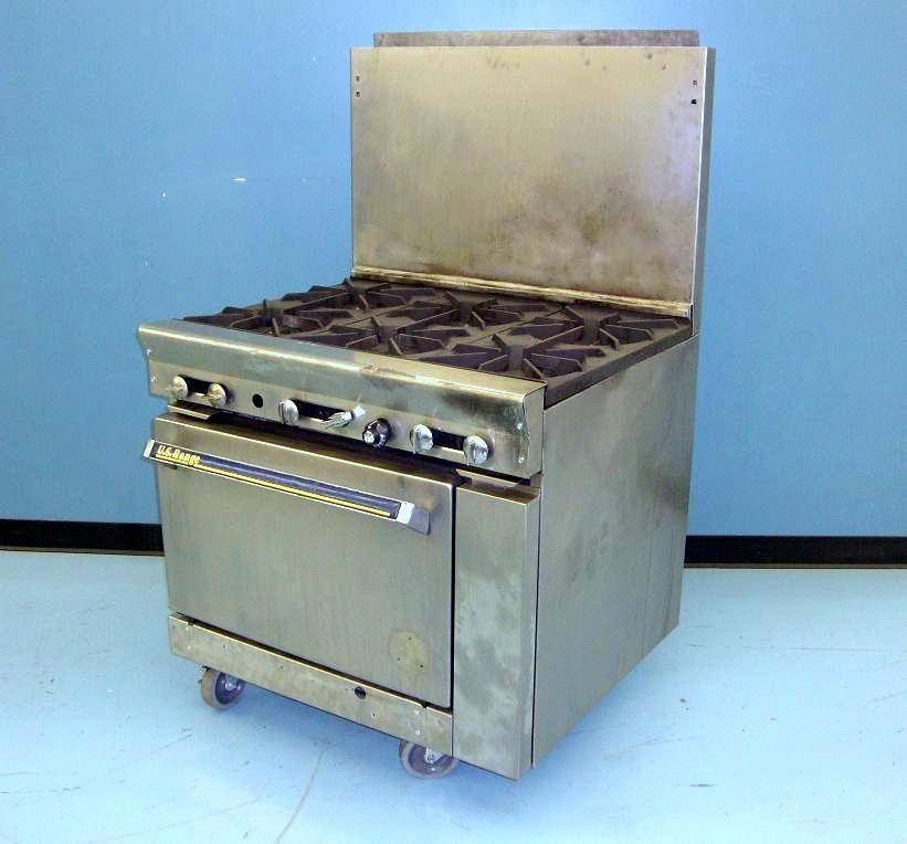 Range Commercial Restaurant 6 Burner Stove Range with Oven