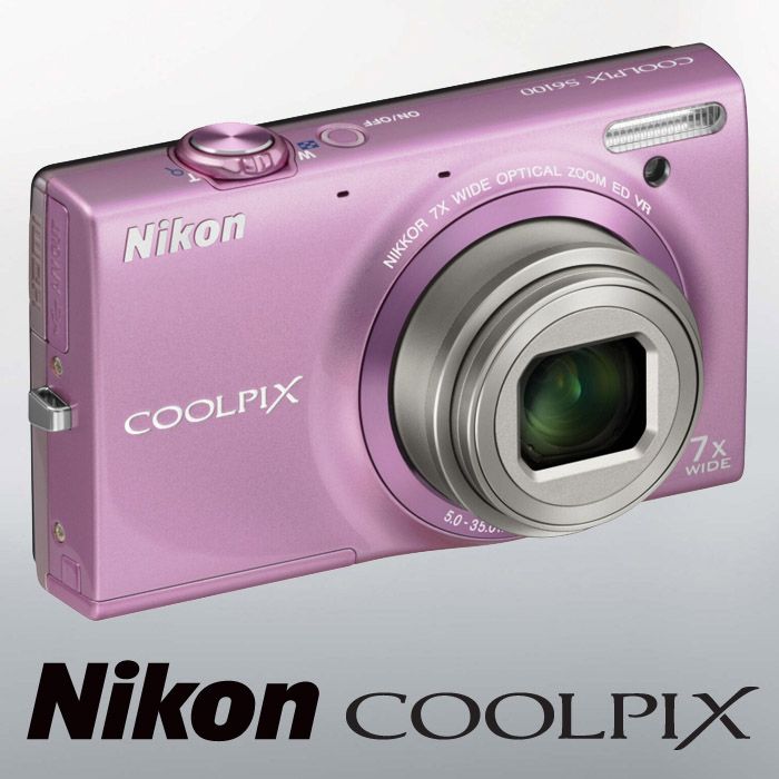 nikon coolpix s6100 pink digital camera 100 % authentic and brand new