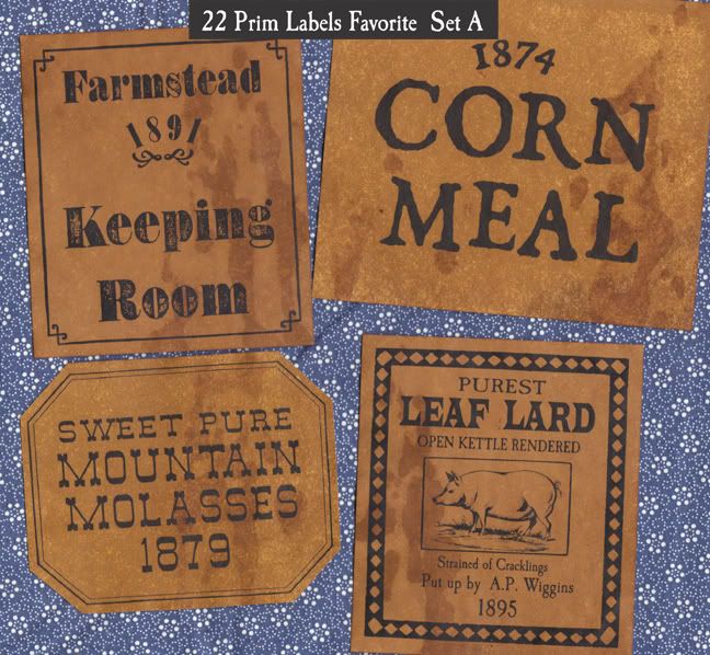 Favorite 22 Set A Primitive Farmhouse Pantry Labels