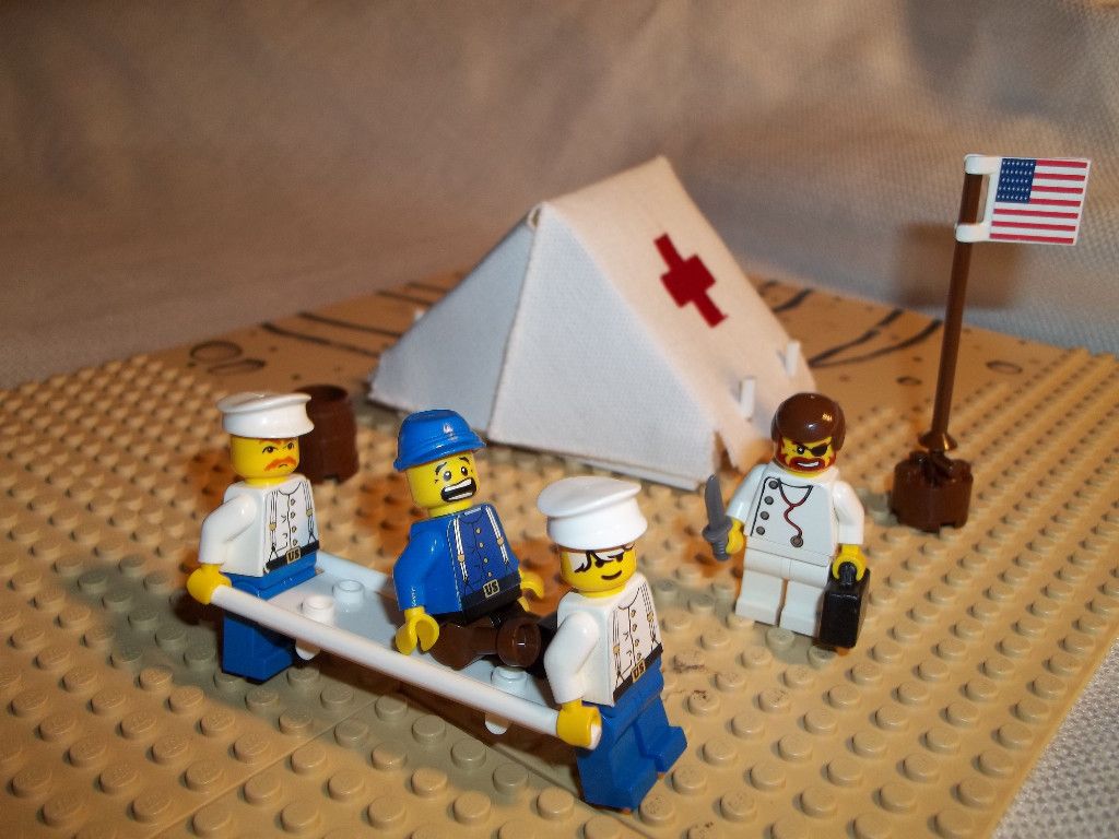 Lego Civil War Custom Union Hospital Cavalry Lot Set
