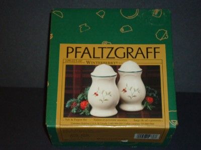 Pfaltzgraff Winterberry Salt Pepper Set 109 025 00 New