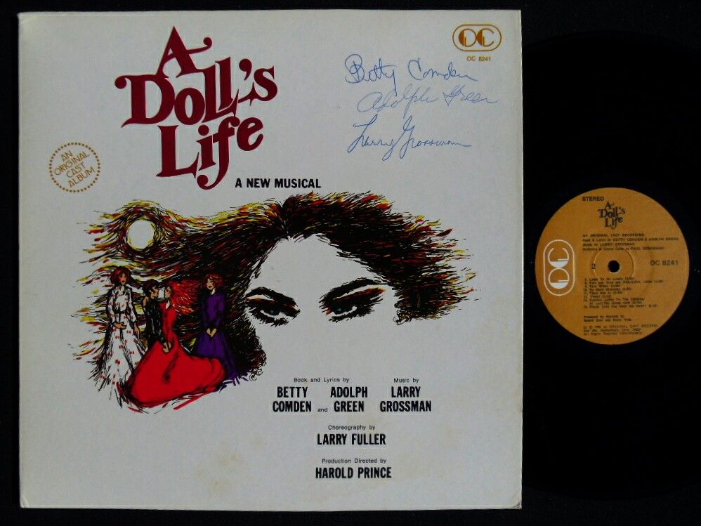 DOLLS LIFE Comden & Green 1982 OC NM Autographed