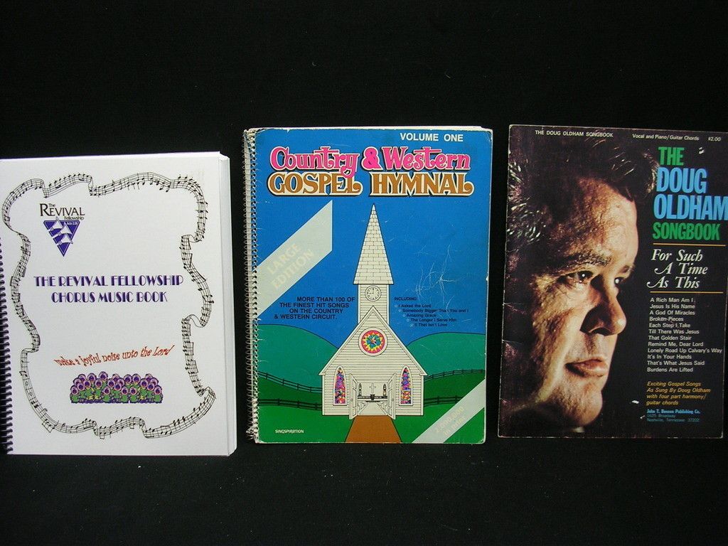 Christian music lot 3 books Doug Oldham Country Western Gospel