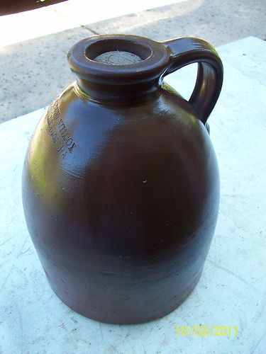 Cowden Wilcox Harrisburg Pa Stoneware Whiskey Jug OLD Rare 10 Tall 7 1