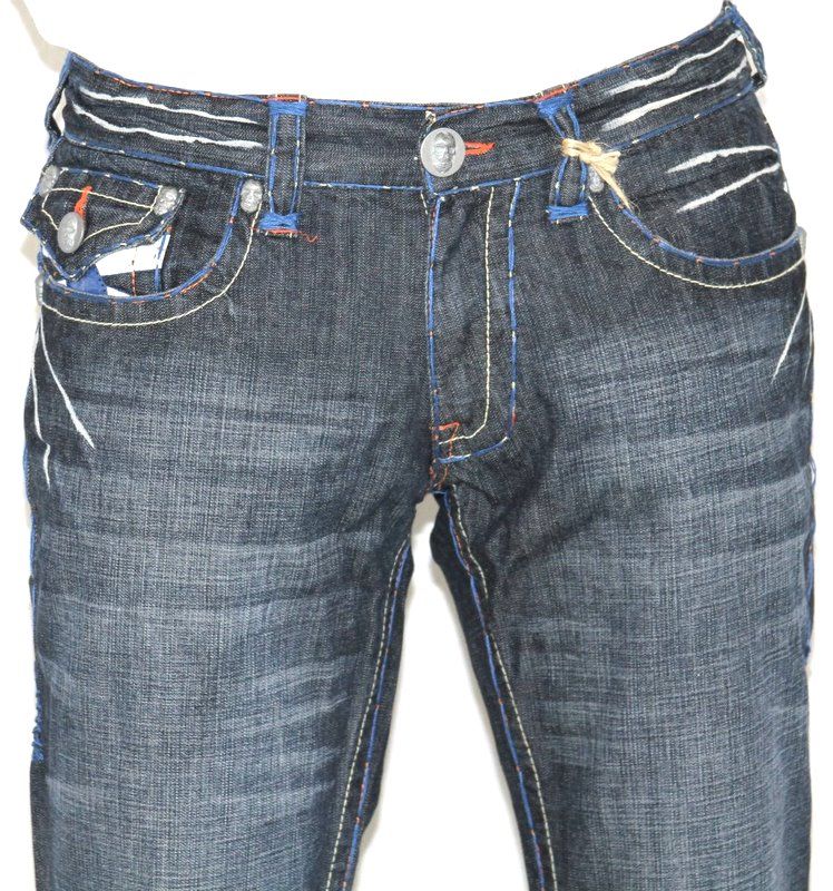 New Mens Laguna Beach Jeans Corona Del Mar Blue Stitch Boot Cut 33