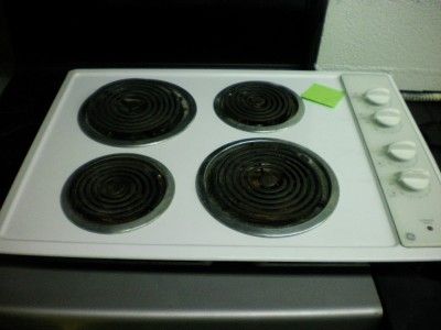 GE Countertop White Electric Cooking Stove Unit Maintop Cook Kitchen