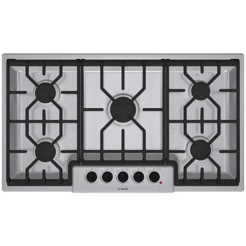 Bosch NGM5654UC 36 Natural Gas Cooktop Stainless Steel