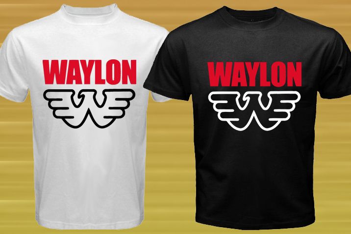 Hot New Waylon Jennings Logo symbol Country Music T Shirt Size S M L