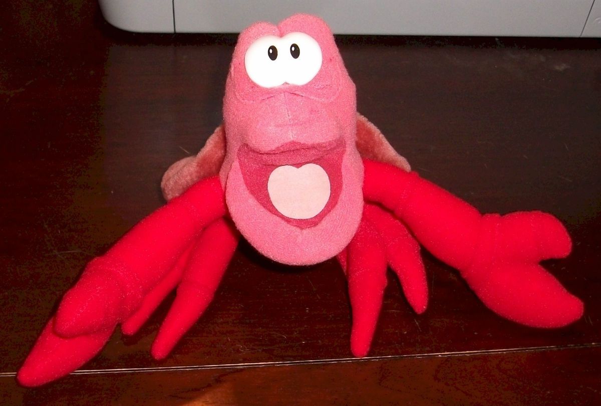  The Little Mermaid Sebastian the Crab Stuffed Animal Plush Doll 9 inch