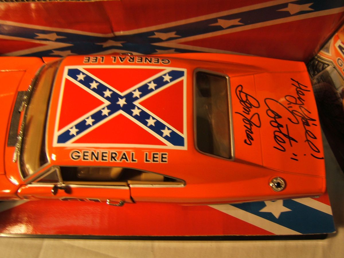 Autographed General Lee from Dukes of Hazard Diecast car Cooter