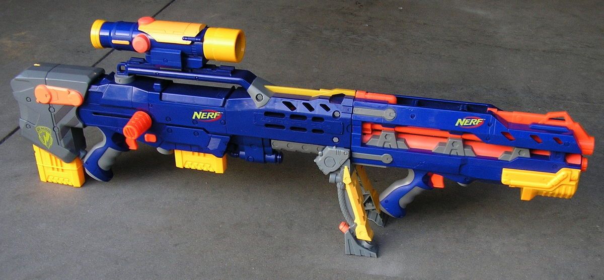  Nerf Longshot CS 6 Dart Gun with Scope