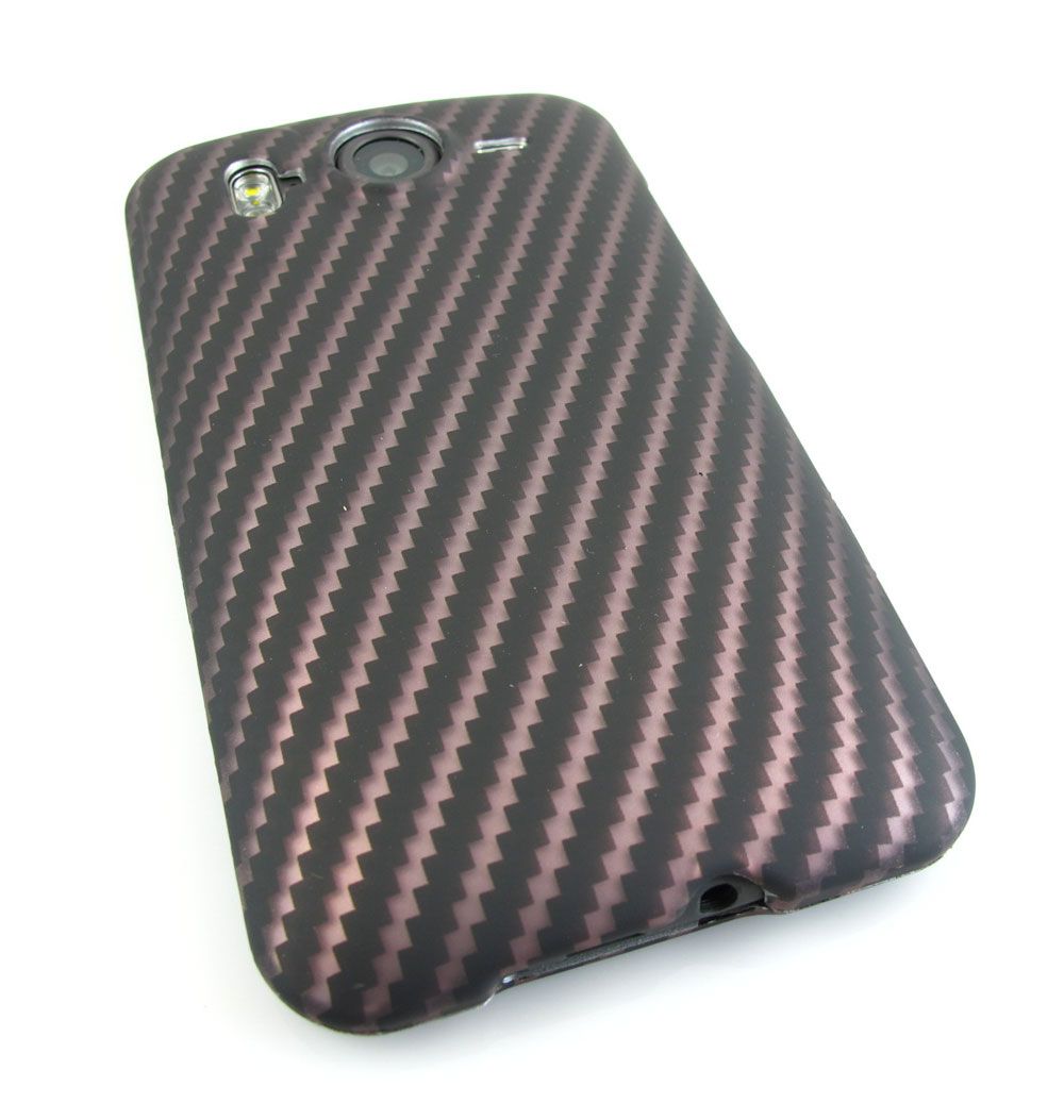Carbon Fiber Design 2 Hard Case Cover HTC Inspire 4G Desire HD Phone