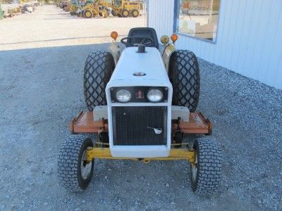 INTERNATIONAL CUB 185 LO BOY TRACTOR WITH WOODS 59 MOWER DECK. NO