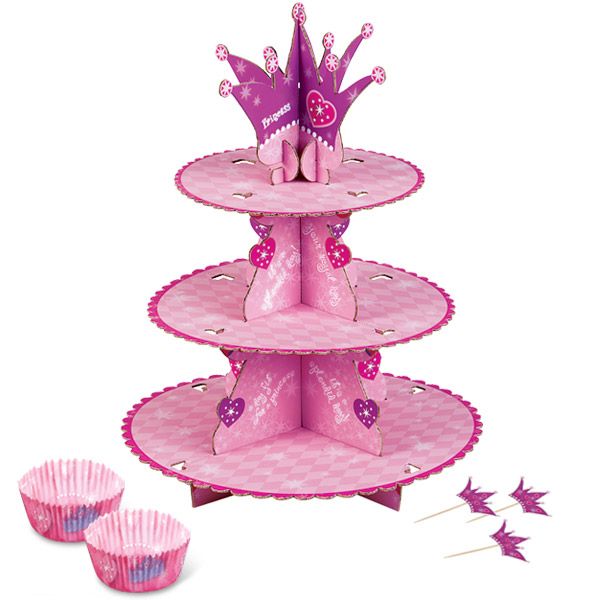 Wilton 3 Tier Princess Birthday Party Cupcake Stand Kit