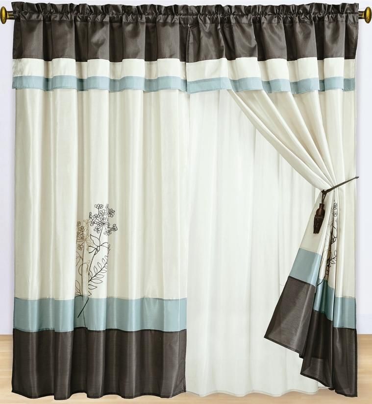 Portland Style Bedroom Curtains with Valances 3 Styles