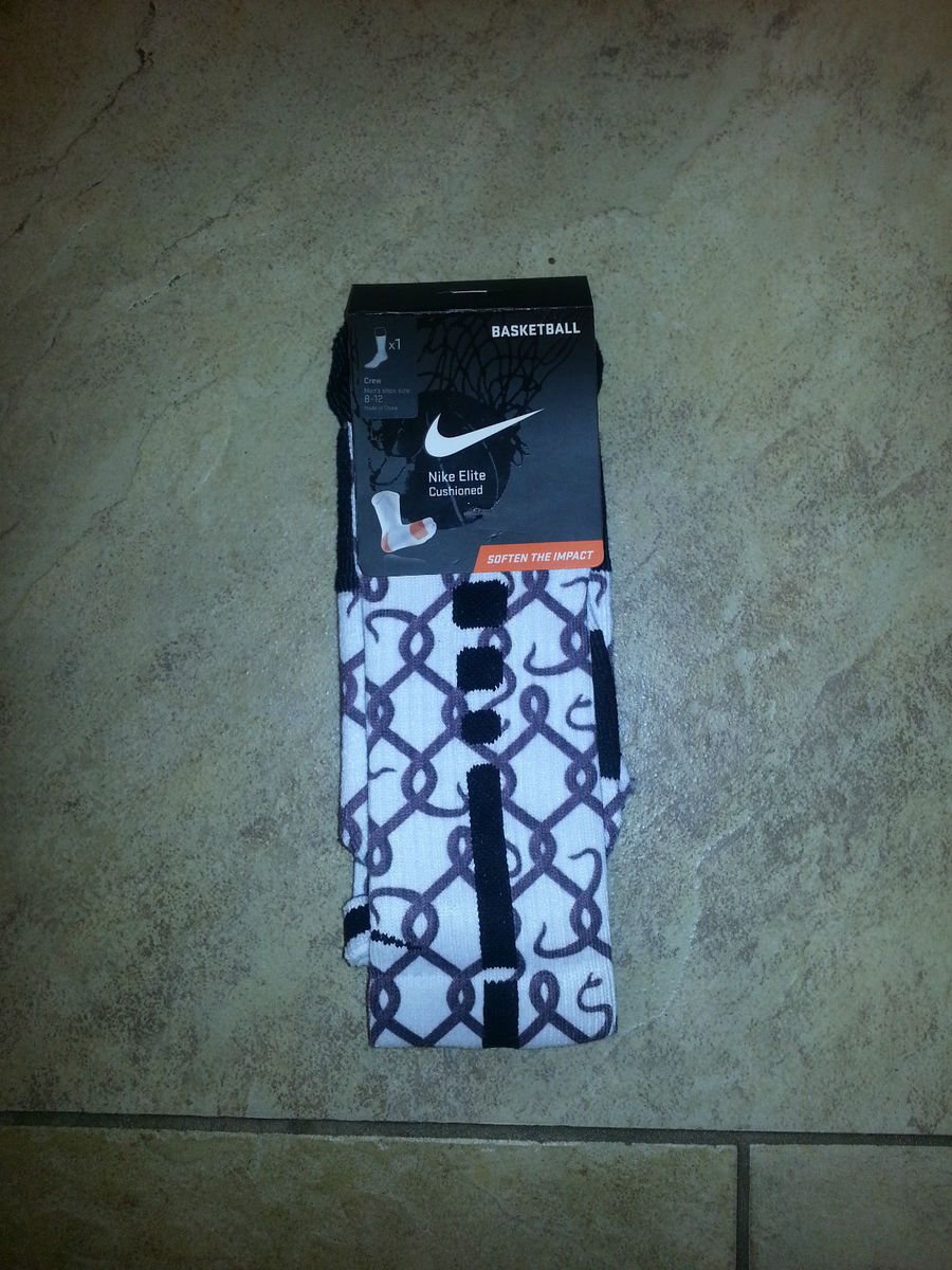 Nike Custom Elite Kobe Black Mamba Basketball Sock New