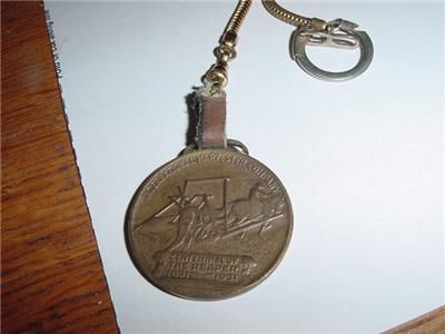 Watchfob Antique Vintage Cyrus Hall McCormick Bronze Coin Centennial