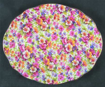 James Kent Dubarry Vintage Chintz Oval Platter 10