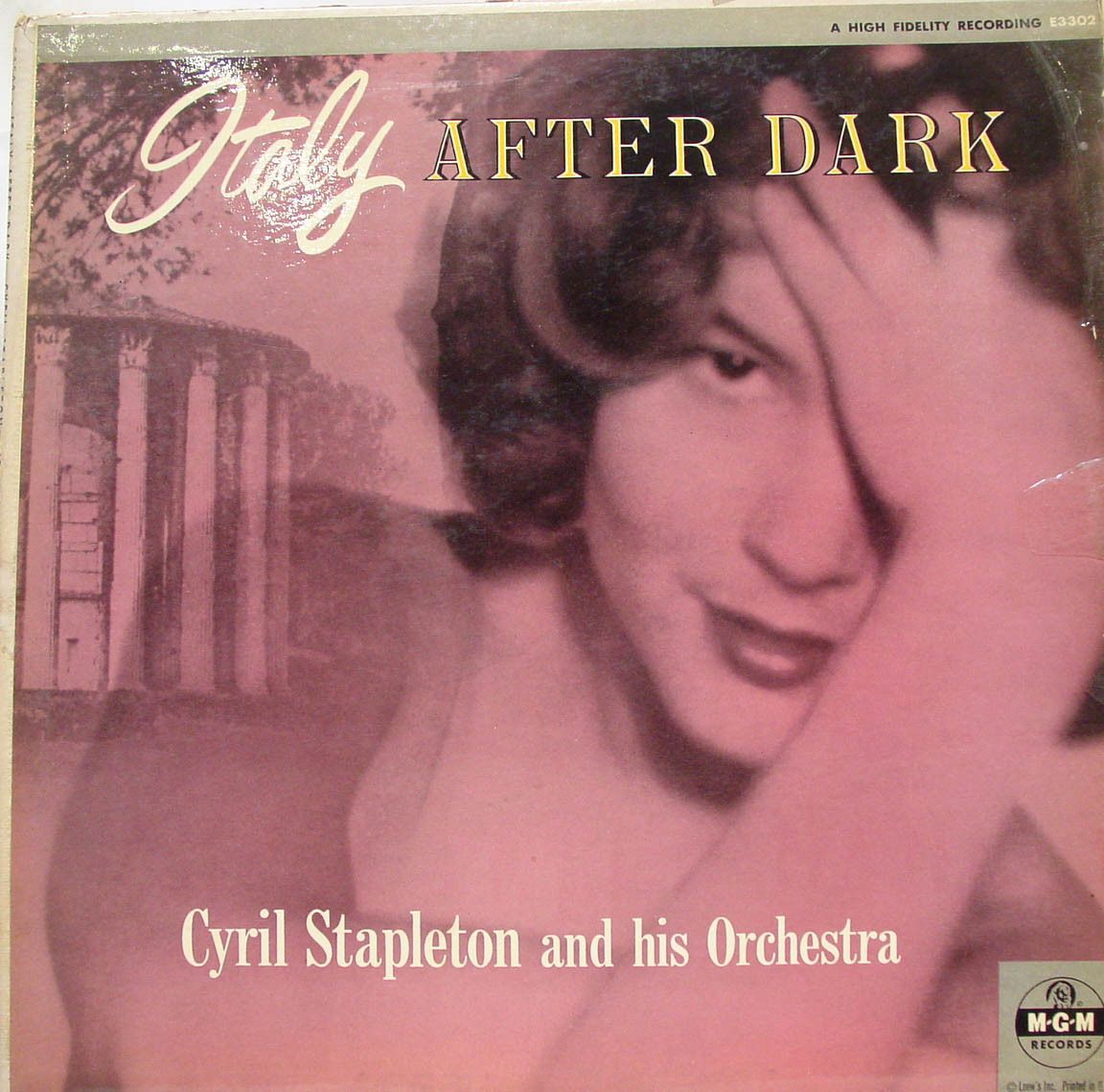 Cyril Stapleton Italy After Dark LP Vinyl E3302 VG