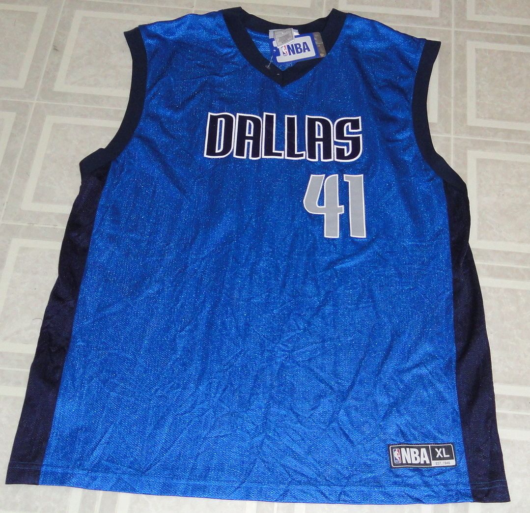 DIRK NOWITZKI DALLAS MAVERICKS JERSEY SIZE MENS XL NWT