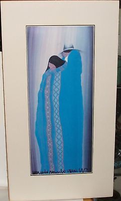 AMADO PENA DE NOCHE HAND SIGNED SOUTHWESTERN LITHOGRAPH