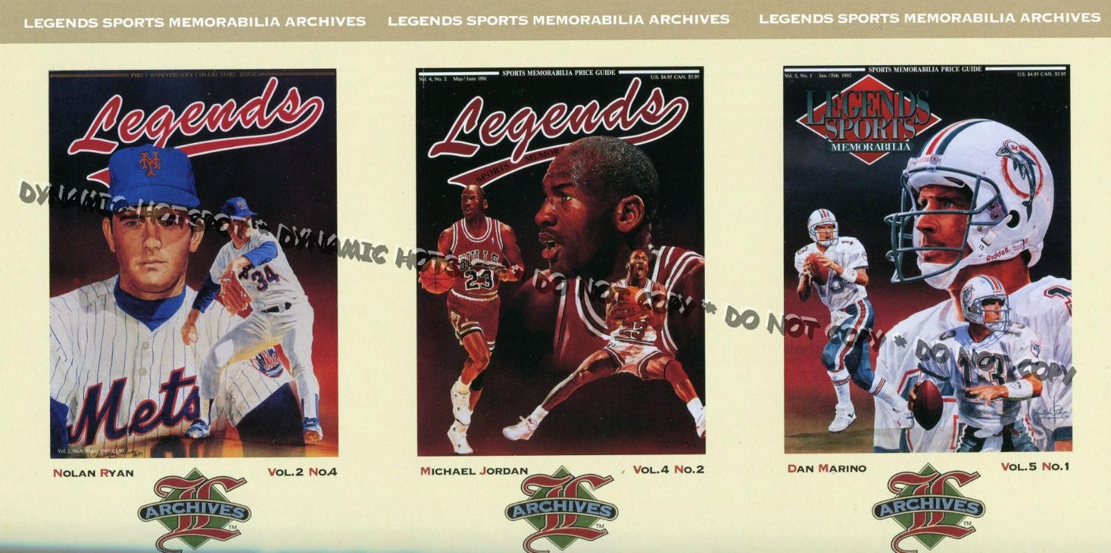  in perfect condition   Nolan Ryan, Michael Jordan and Dan Marino