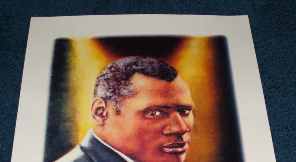 Daniel Galvez Lithograph Muralist Paul Robeson Beautifu